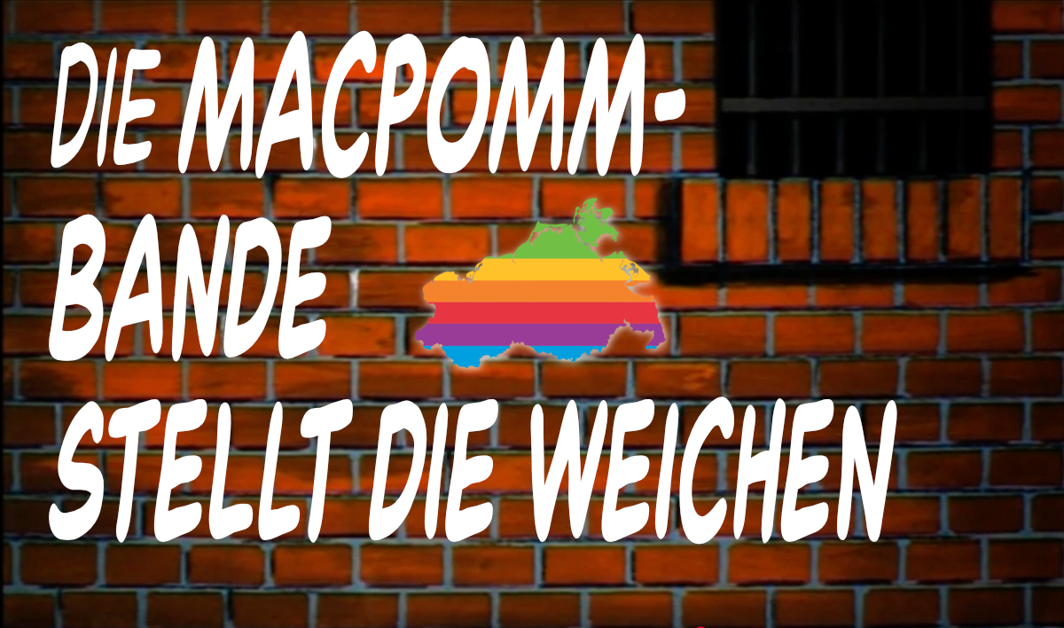 MacPomm-Bande Motto der neuen Videosafarin von MacPomm im Stil des Titels der Olsenbande.